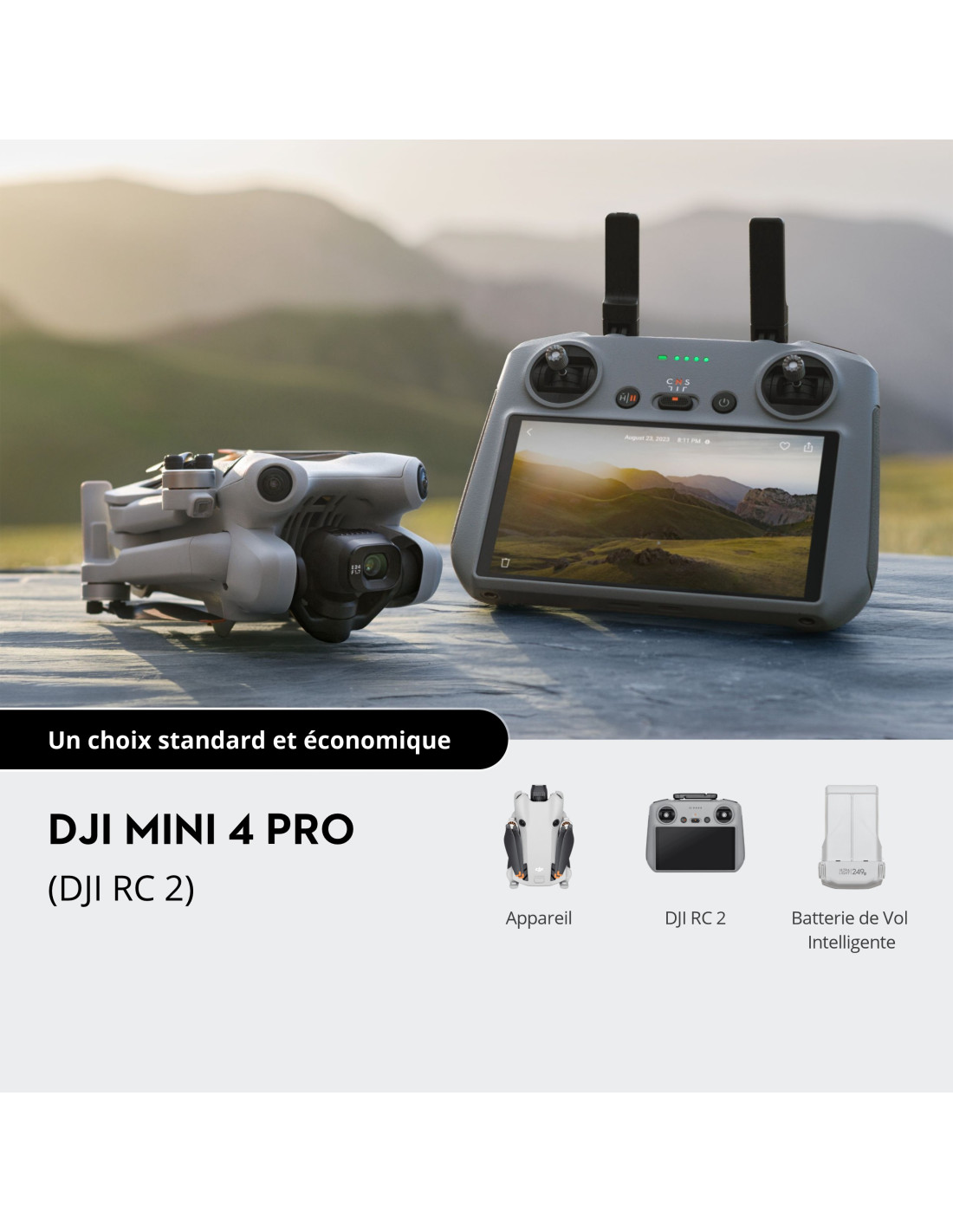 Batterie et chargeurs pour DJI Mini 4 Pro